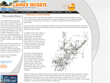 Tablet Screenshot of laniersecrets.com